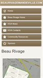 Mobile Screenshot of beaurivagemandeville.com